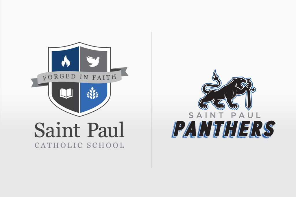 Saint Paul Catholic School Logo and Mascot